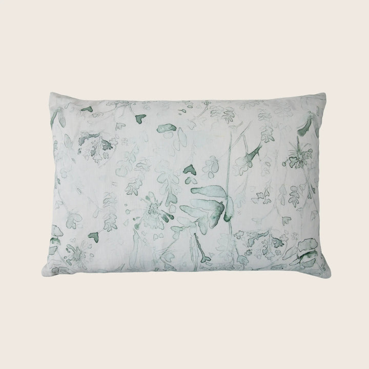 Ghost Print Linen Pillow