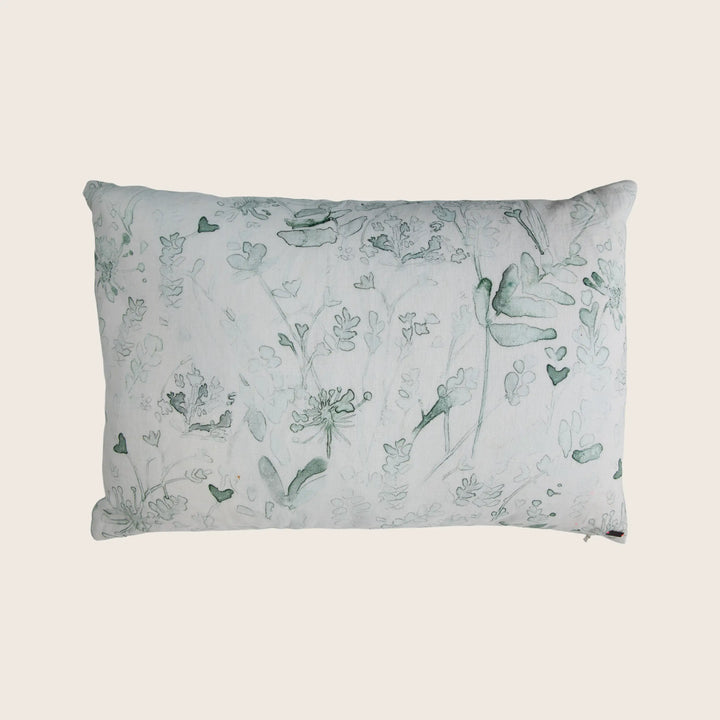 Ghost Print Linen Pillow