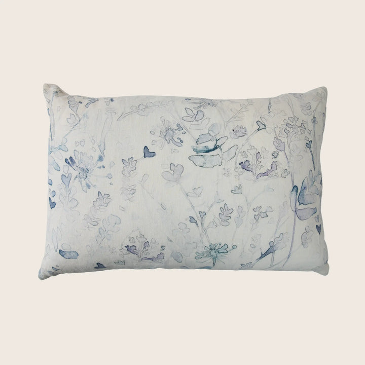 Ghost Print Linen Pillow