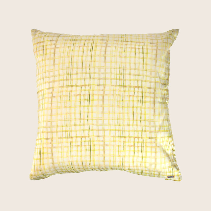 Checks Silk Pillow