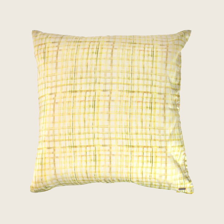 Checks Silk Pillow