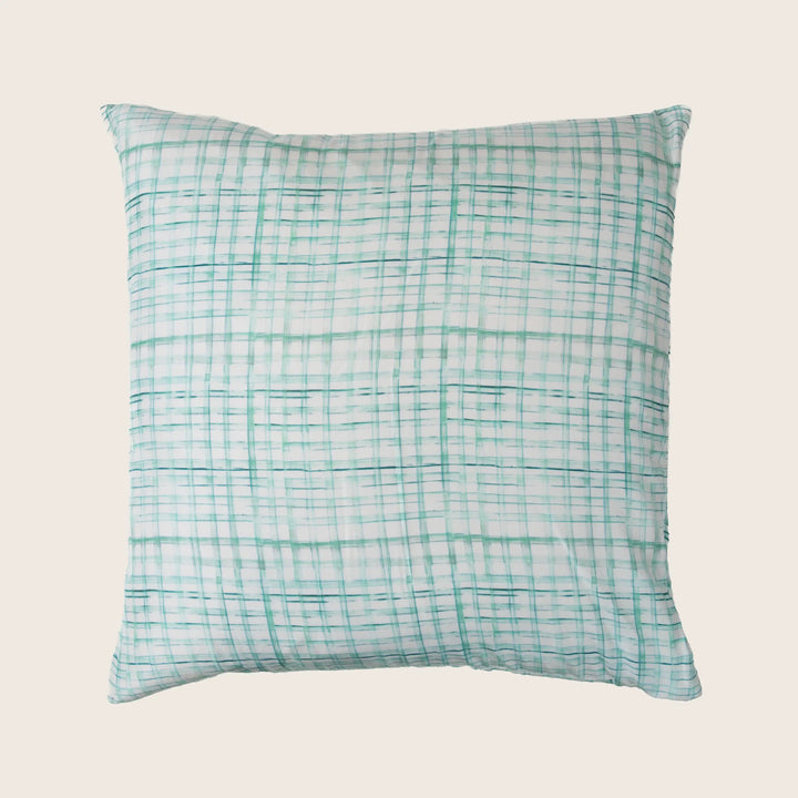 Checks Silk Pillow