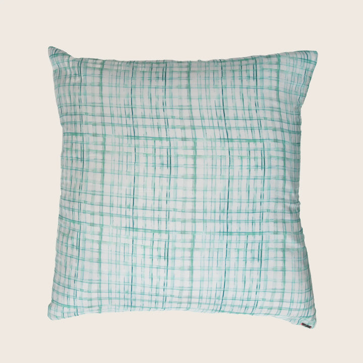 Checks Silk Pillow