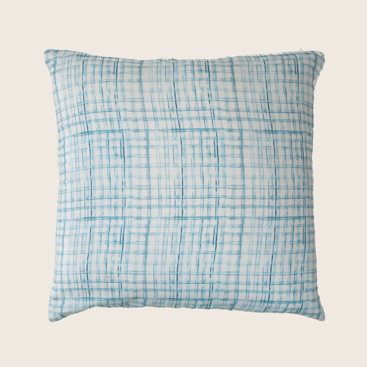 Checks Silk Pillow