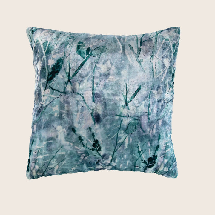 Ghost Print Silk Velvet Pillow