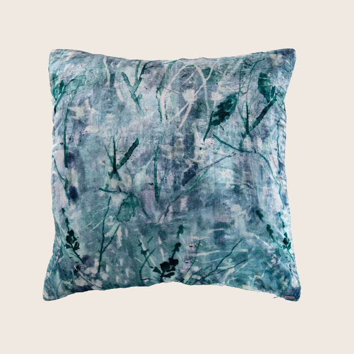 Ghost Print Silk Velvet Pillow