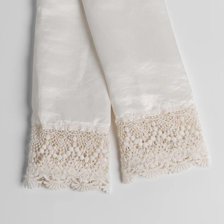 Image for Paloma Lace Trim Pillowcase