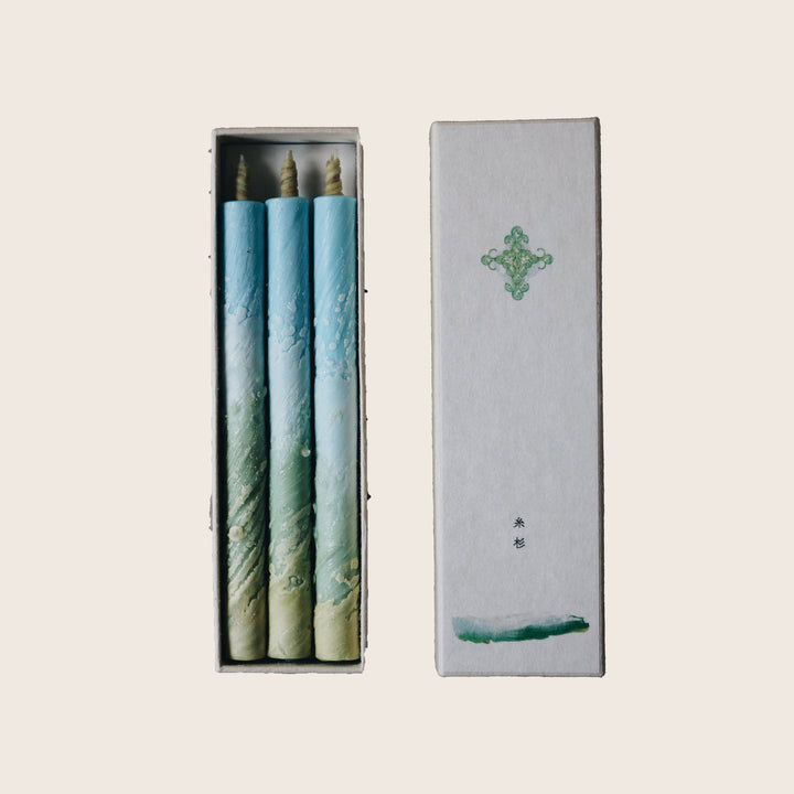 Traditional Japanese Candles, Set of Three