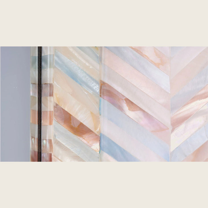 Image for Academy Mother of Pearl Hexagon Wall Mirror