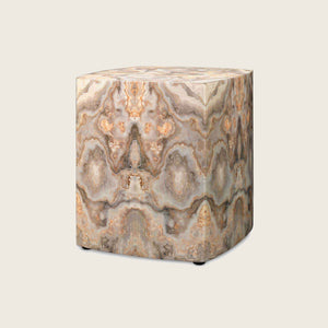 Image for Ink Blot Faux Marble Side Table