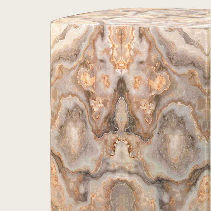 Image for Ink Blot Faux Marble Side Table