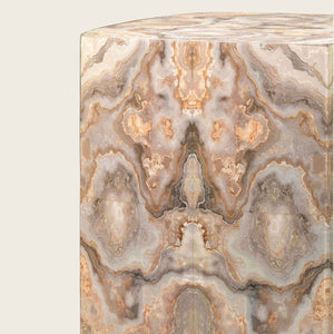 Image for Ink Blot Faux Marble Side Table - hover