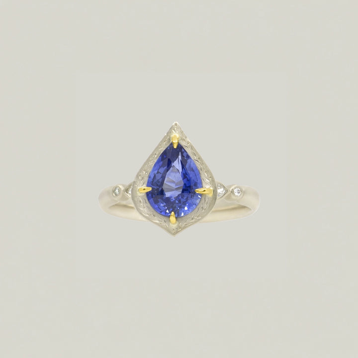 Pear Sapphire Ring