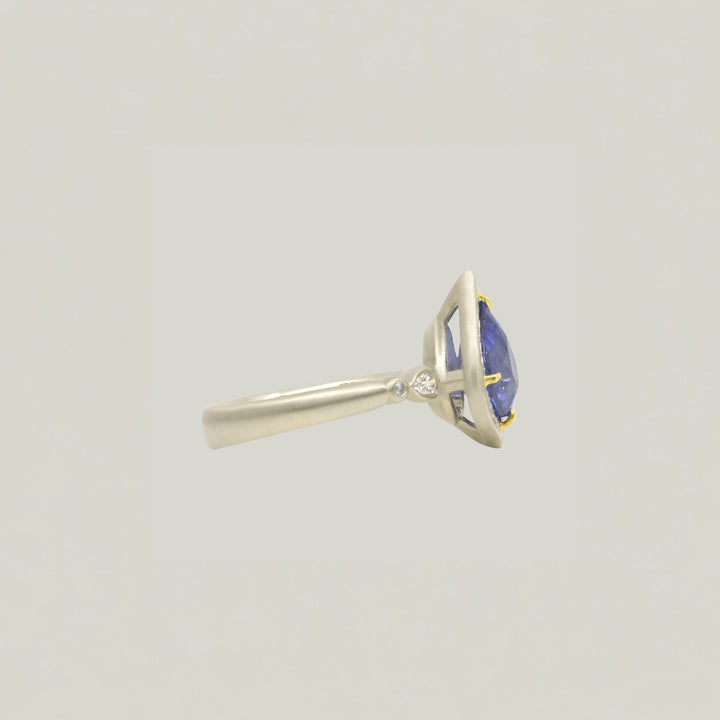 Pear Sapphire Ring