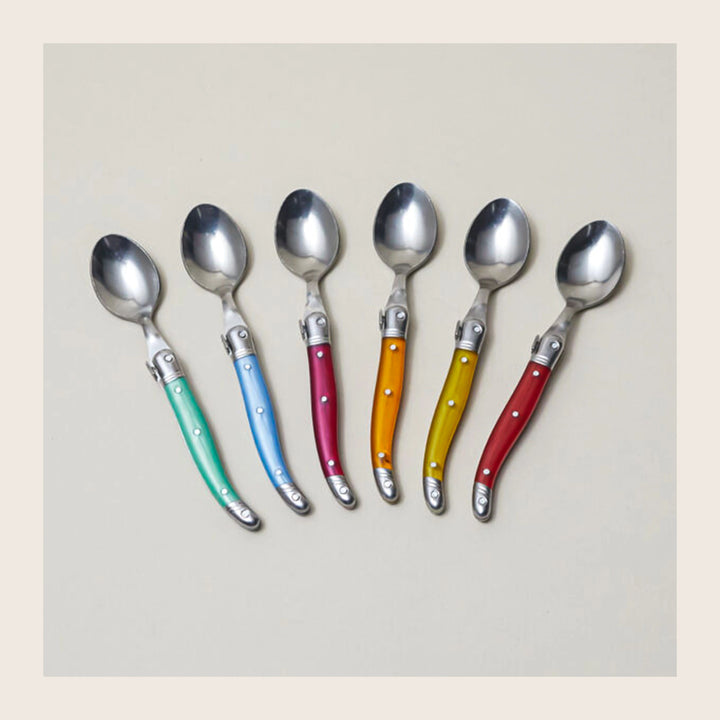 Image for Laguiole 12 Piece Teaspoon Set, Rainbow
