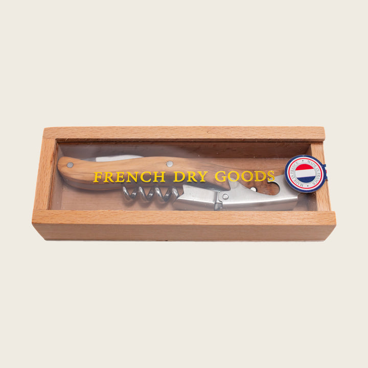 Olivewood Corkscrew in Wooden Box