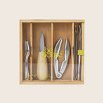 Image for 12pc Seafood Set in Wooden Box with Acrylic Lid