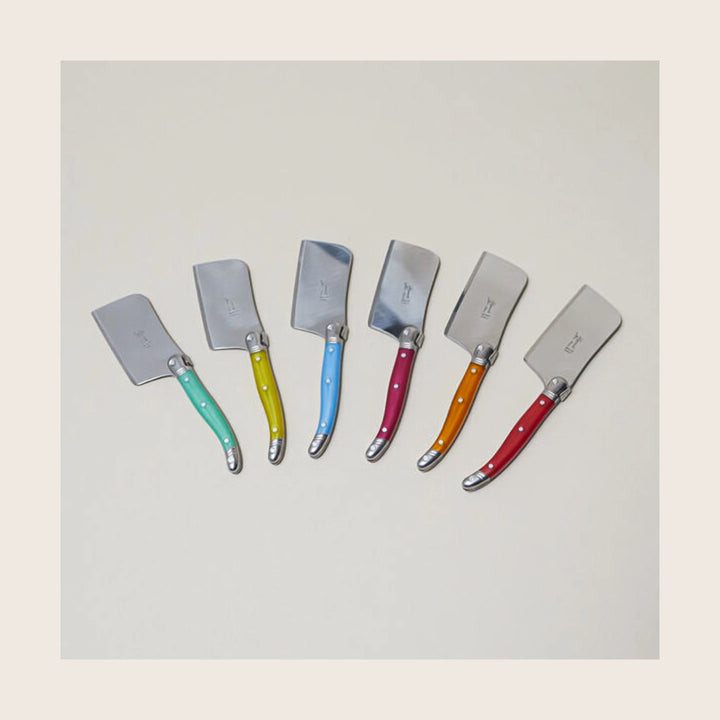 Image for Laguiole 12 Piece Mini Cheese Cutter Set, Rainbow
