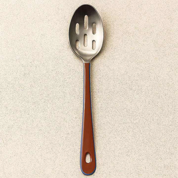 Image for Harlow Bright Slotted Spoon with Stainless Steel Head, Raspberry