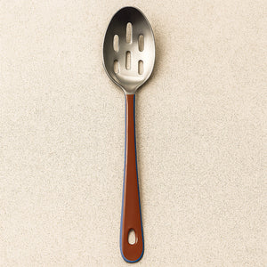 Image for Harlow Bright Slotted Spoon with Stainless Steel Head, Raspberry - hover
