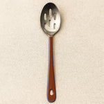 Image for Harlow Bright Slotted Spoon with Stainless Steel Head, Raspberry