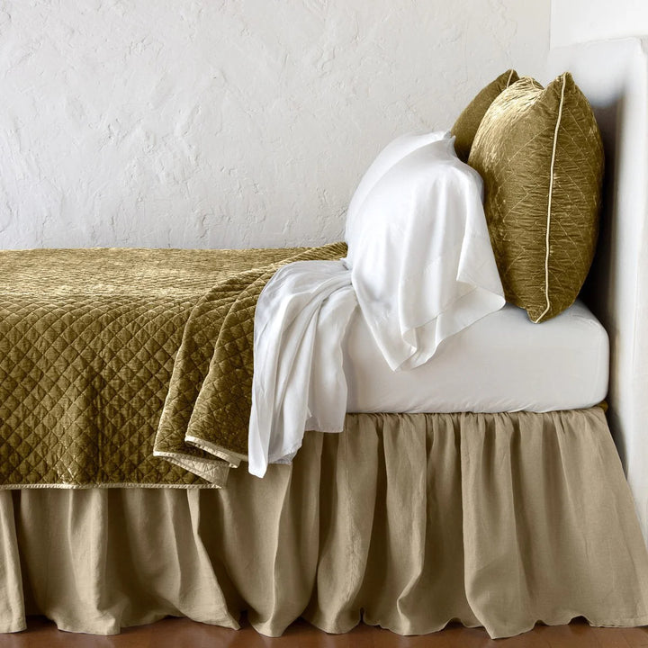Silk Velvet Quilted Coverlet