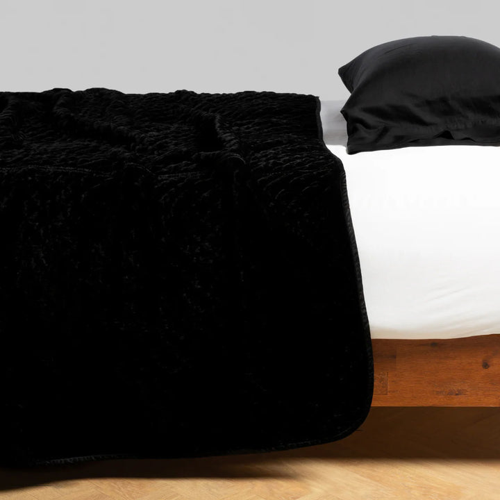 Silk Velvet Quilted Coverlet