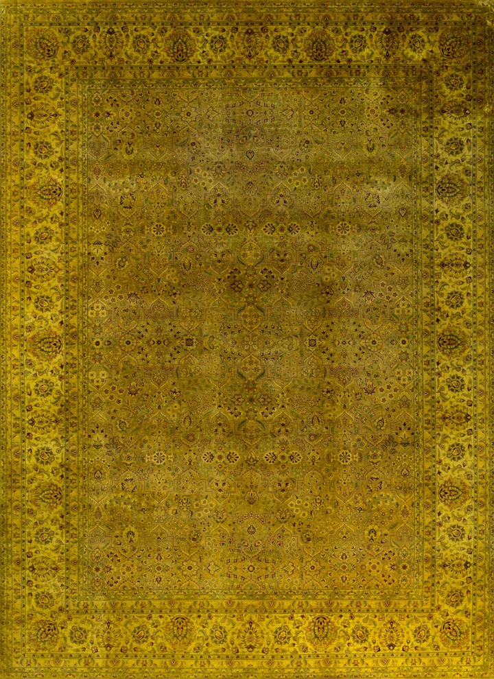 Yellow Samsara Wool Rug - 10'2" x 14'1"