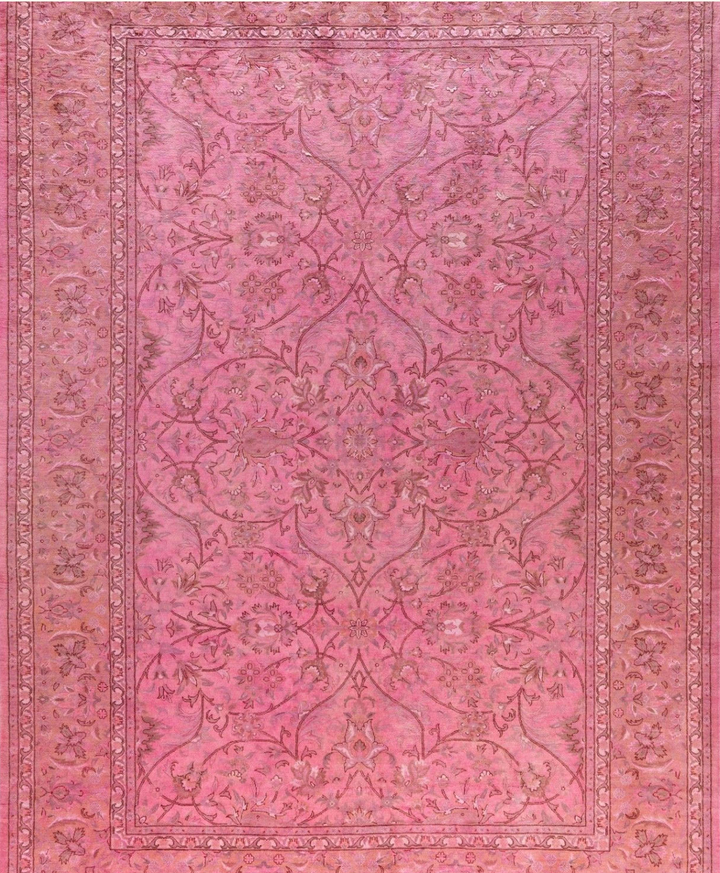 Pink Samsara Wool Rug - 6'8" x 9'7"
