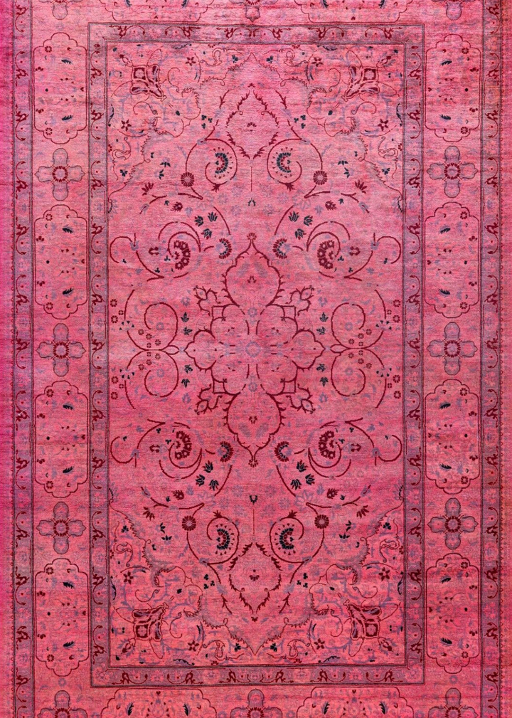 Pink Samsara Wool Rug - 4'7" x 7'7"
