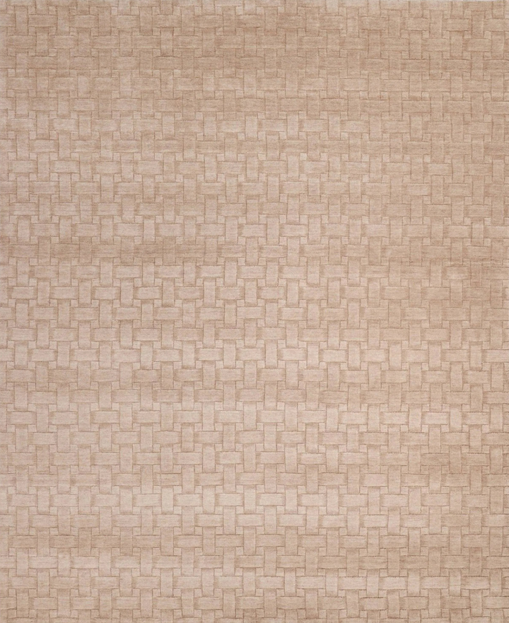 Textured Wool Art Silk Blend Rug