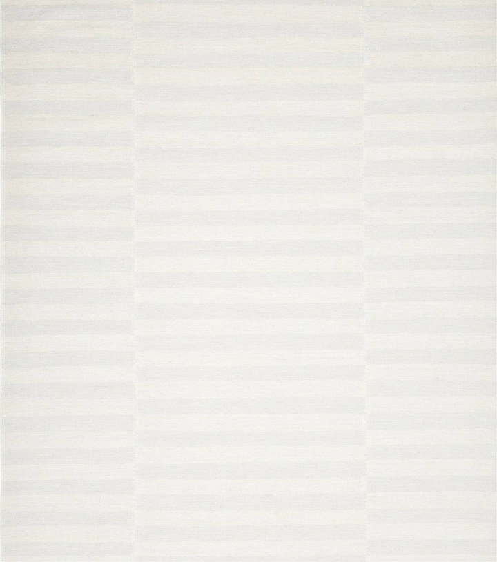 Silver Flatweave Wool Rug
