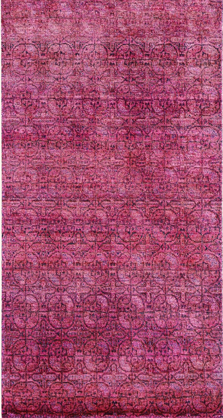 Purple Alchemy Transitional Silk Rug - 3' x 6'1"