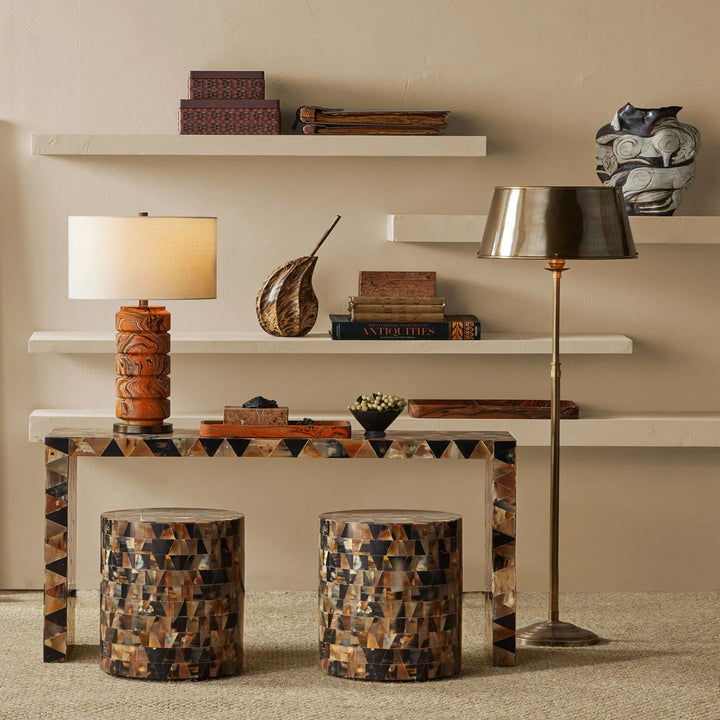Image for Callum Brass Floor Lamp