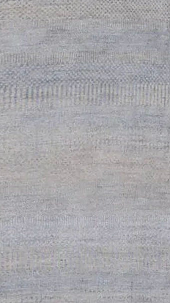 Lilac Transitional Indo Savannah Wool Art Silk Blend Runner - 2'6" x 17'