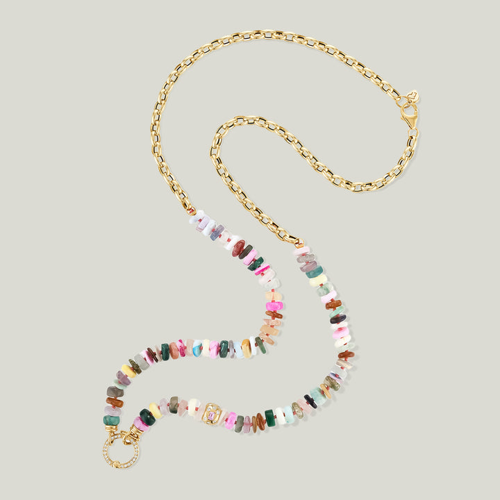 Image for Beaded Closure Necklace, Multicolor Brights #1