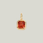 7. 93 ct. Asscher-Cut Sphalerite Gem Drop Pendant
