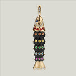 Image for In The Black Swedish Fish Pendant, Rainbow, Large