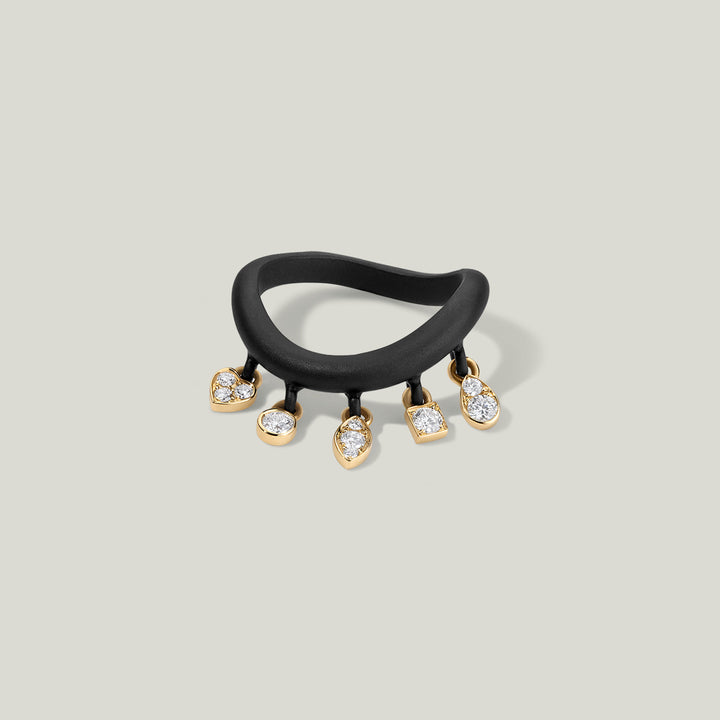Image for In The Black, Diamond Shaker Ring, Diamond