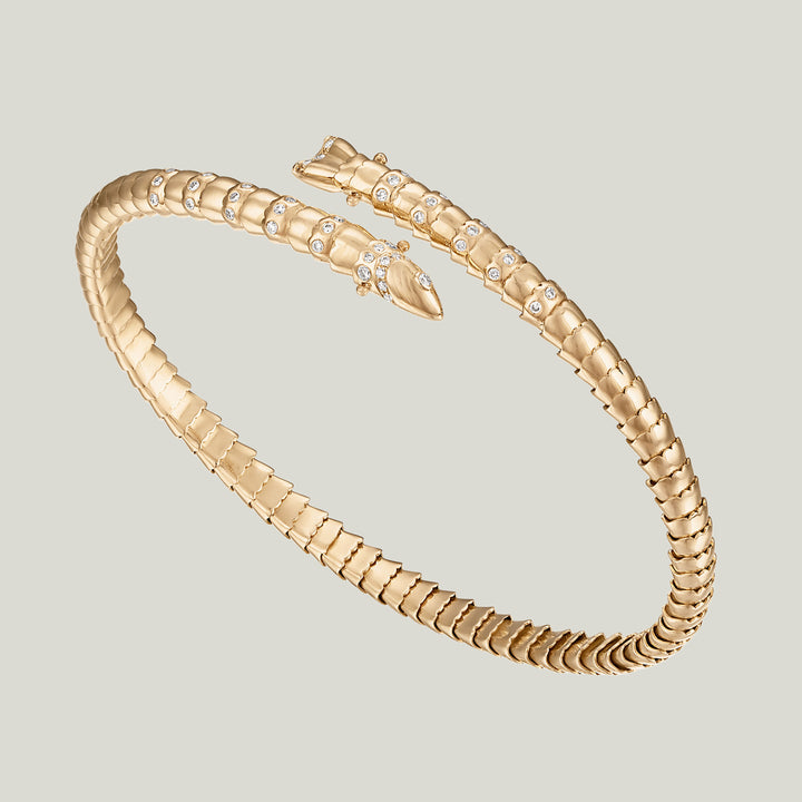 Image for Swedish Fish Thin Flex Bangle, Yellow Gold, Medium