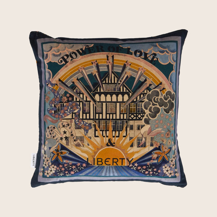 Power of Love Pillow Blue