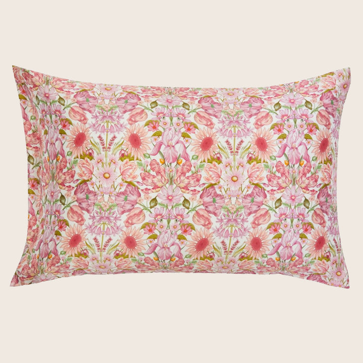 Floral Muse Silk Pillowcase