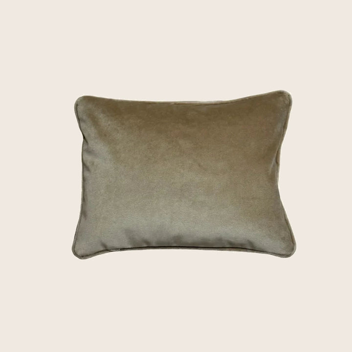 Image for Antique Silk Embroidered Peacock Lumbar Pillow
