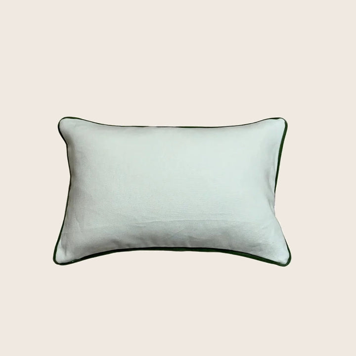 Image for Vintage Hand Painted Butterfly Lumbar Pillow