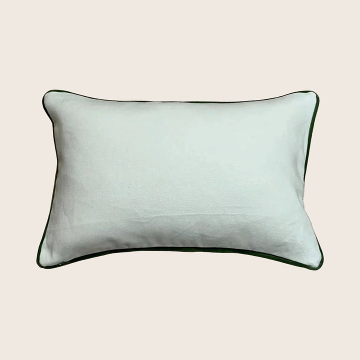 Vintage Hand Painted Butterfly Lumbar Pillow