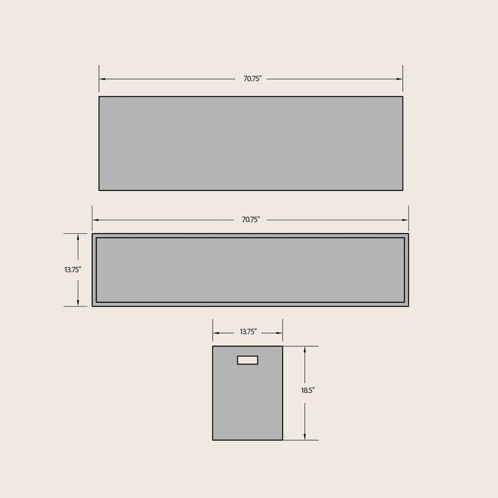 Image for Una Indoorn | Outdoor Concrete Bench
