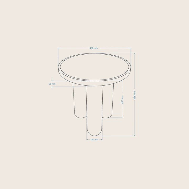 Image for Sofia Enamel End Table