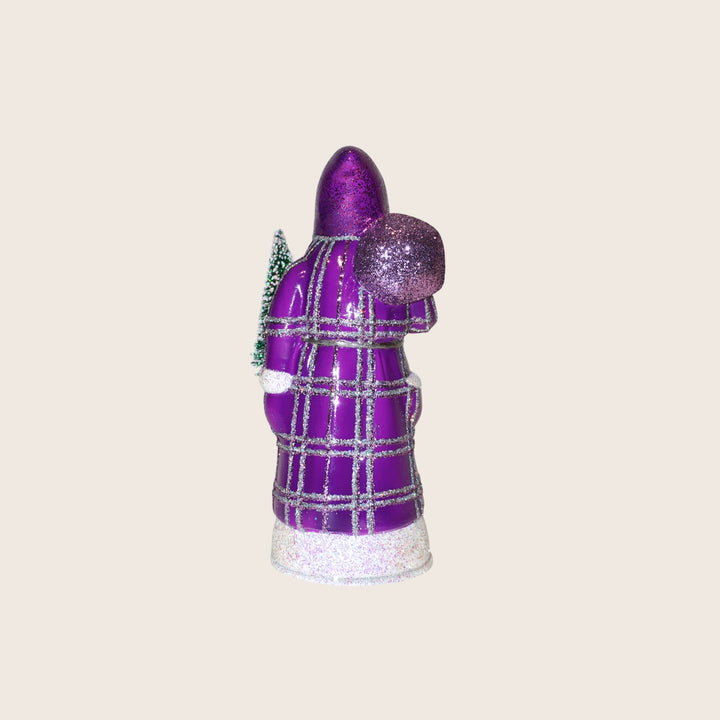Small Beaded Plaid Santa