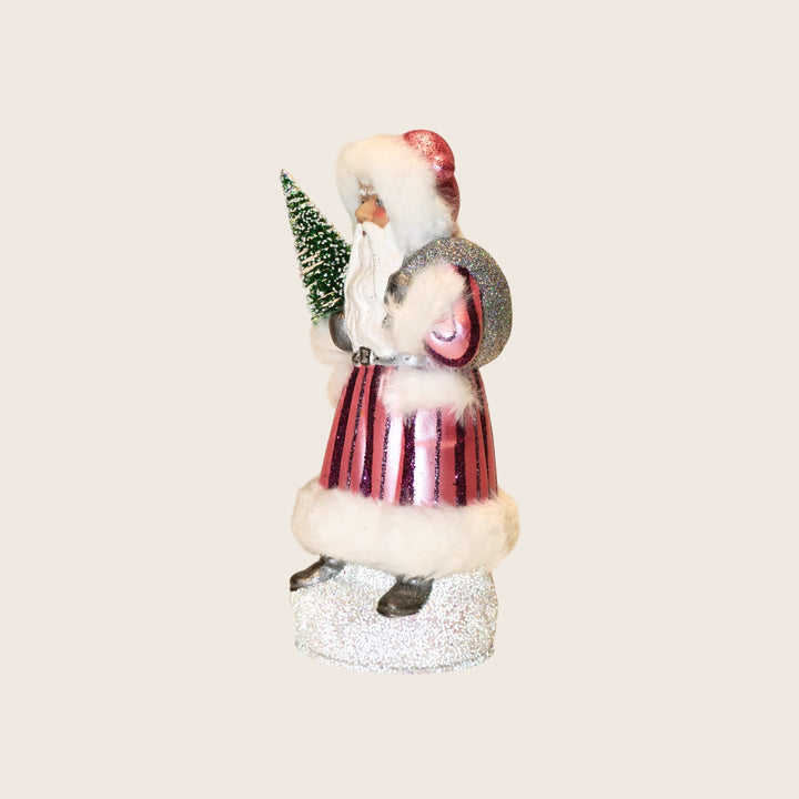 Small Beaded Striped Santa