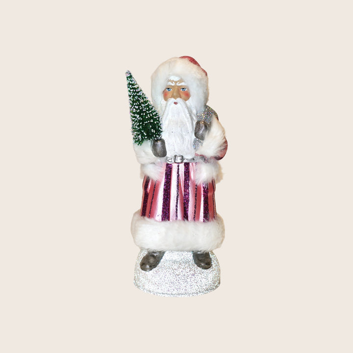 Small Beaded Striped Santa